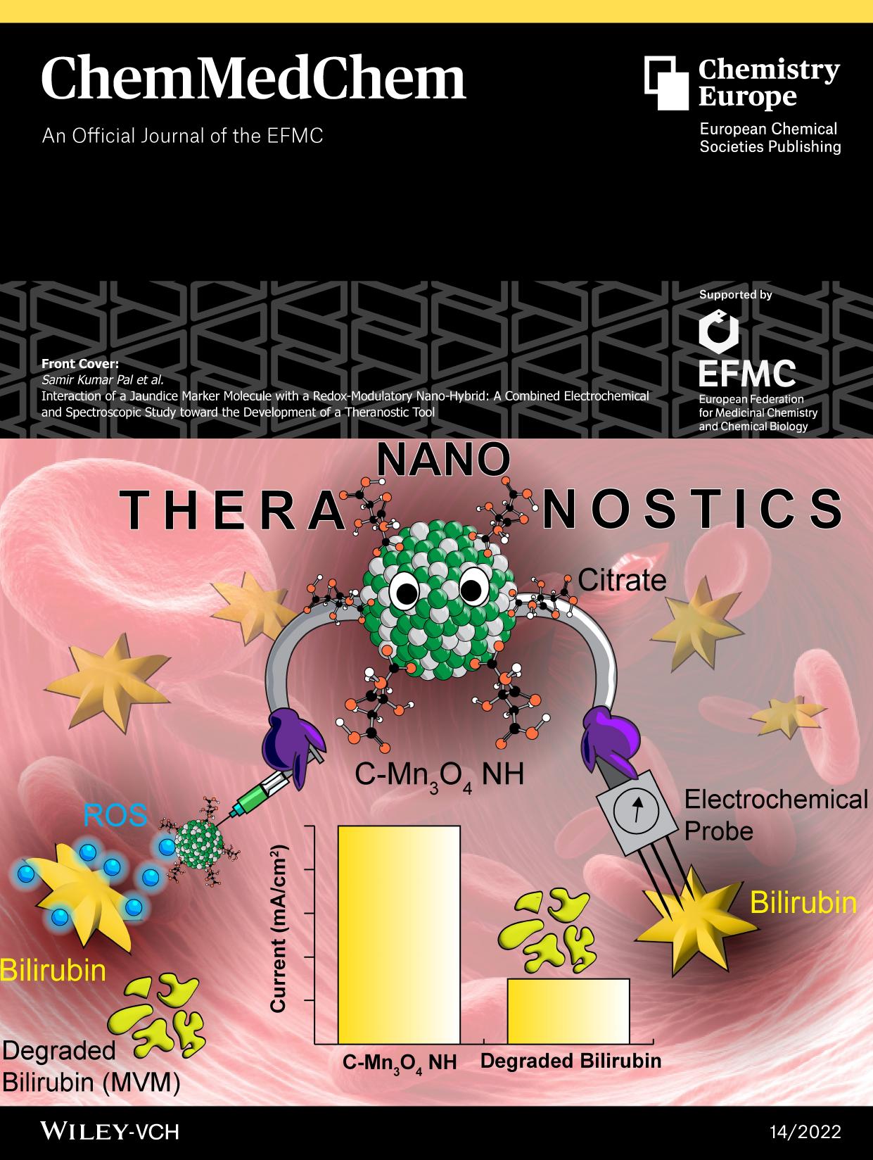 Front Cover: Interaction of a Jaundice Marker Molecule with a RedoxâModulatory NanoâHybrid: A Combined Electrochemical and Spectroscopic Study toward the Development of a Thera by Unknown