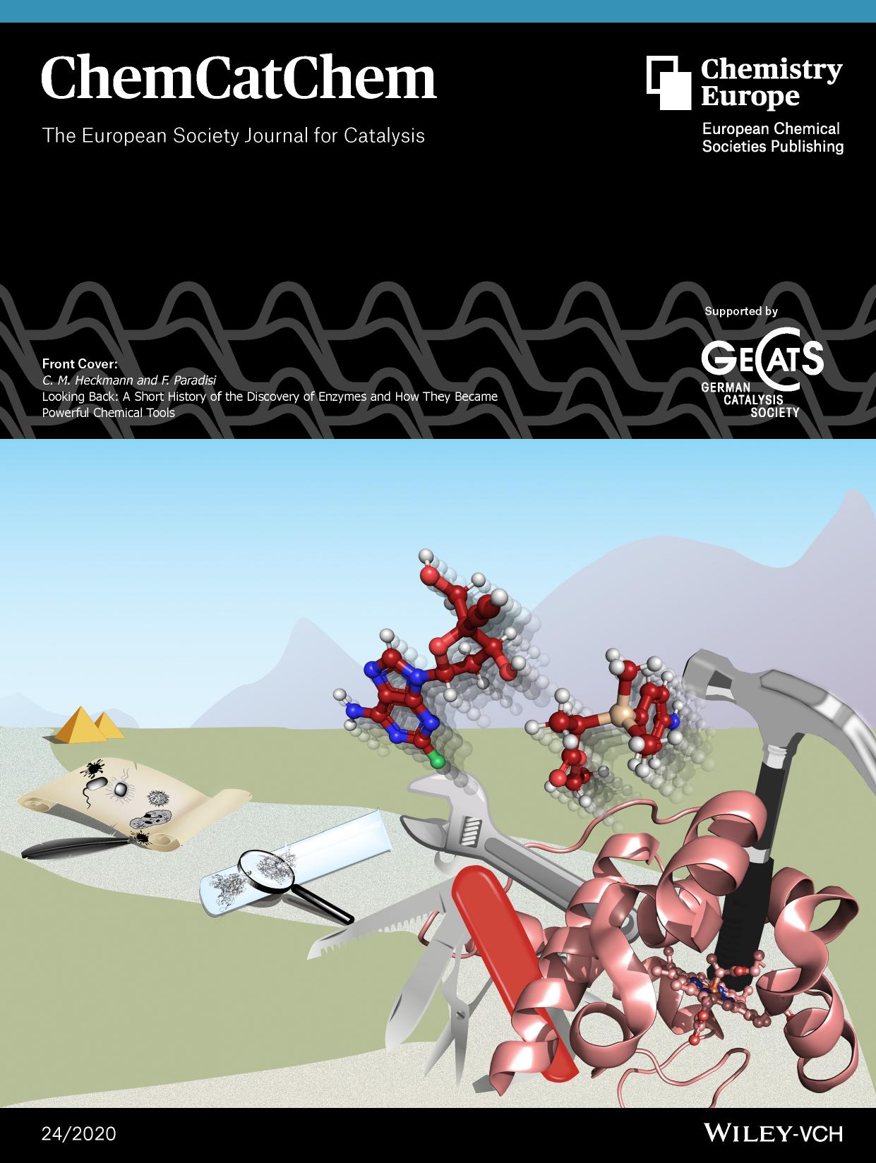Front Cover: Looking Back: A Short History of the Discovery of Enzymes and How They Became Powerful Chemical Tools (ChemCatChem 242020) by Unknown