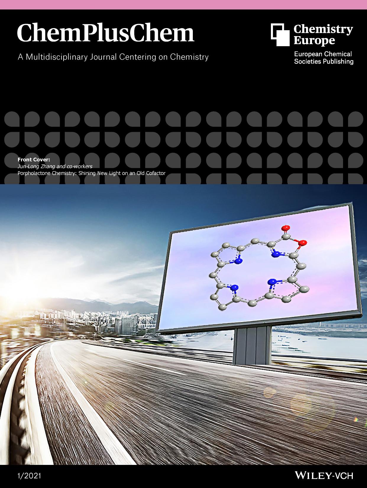 Front Cover: Porpholactone Chemistry: Shining New Light on an Old Cofactor (ChemPlusChem 12021) by Unknown