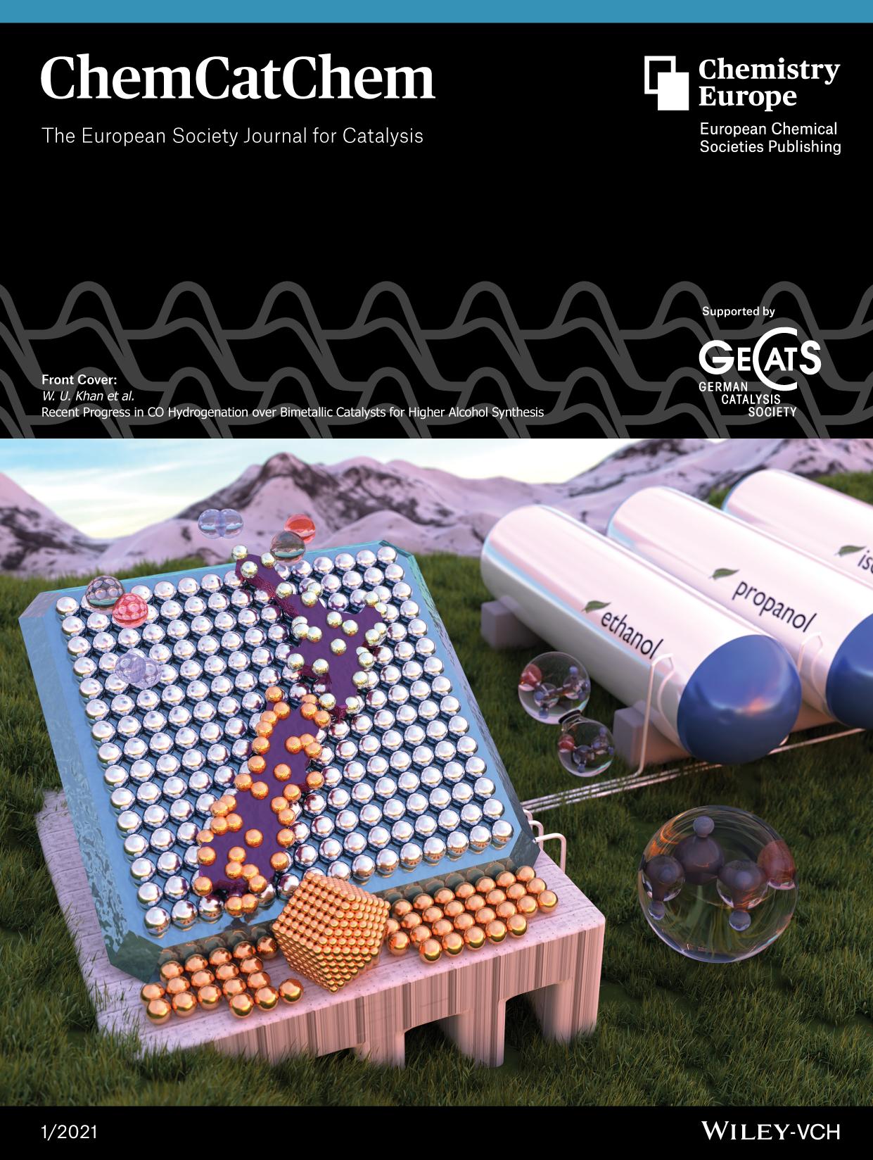 Front Cover: Recent Progress in CO Hydrogenation over Bimetallic Catalysts for Higher Alcohol Synthesis (ChemCatChem 12021) by Unknown