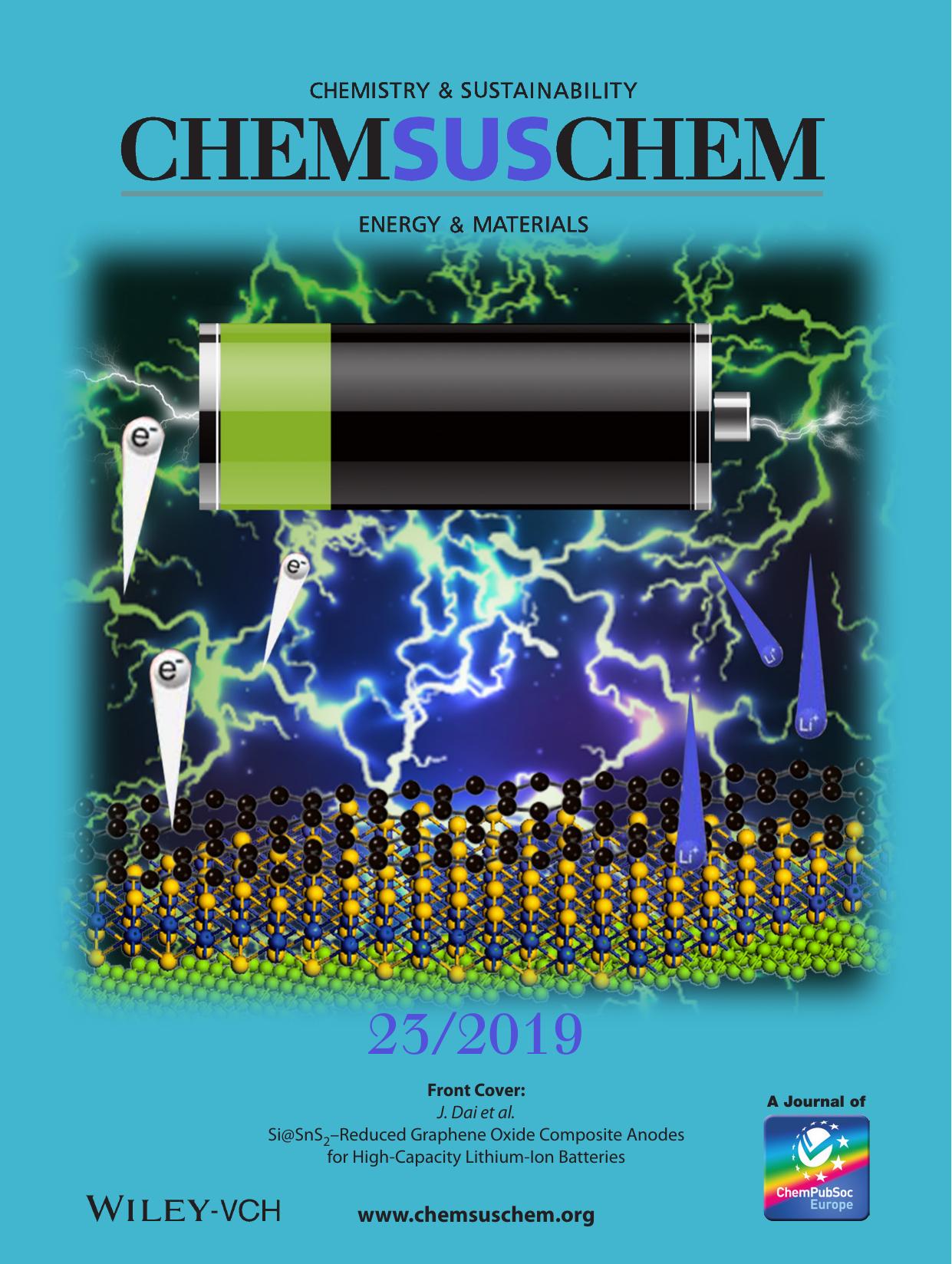 Front Cover: Si@SnS2âReduced Graphene Oxide Composite Anodes for HighâCapacity LithiumâIon Batteries (ChemSusChem 232019) by Unknown