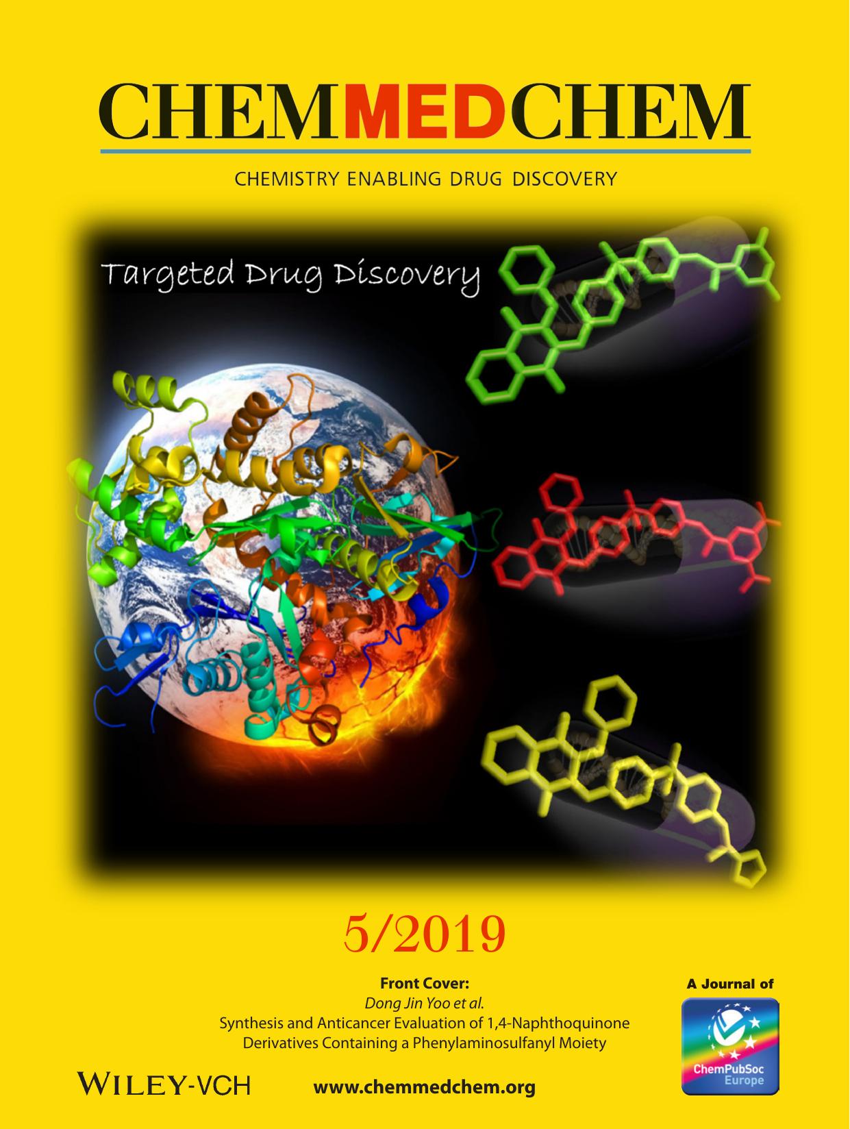 Front Cover: Synthesis and Anticancer Evaluation of 1,4âNaphthoquinone Derivatives Containing aâPhenylaminosulfanyl Moiety (ChemMedChem 52019) by Unknown
