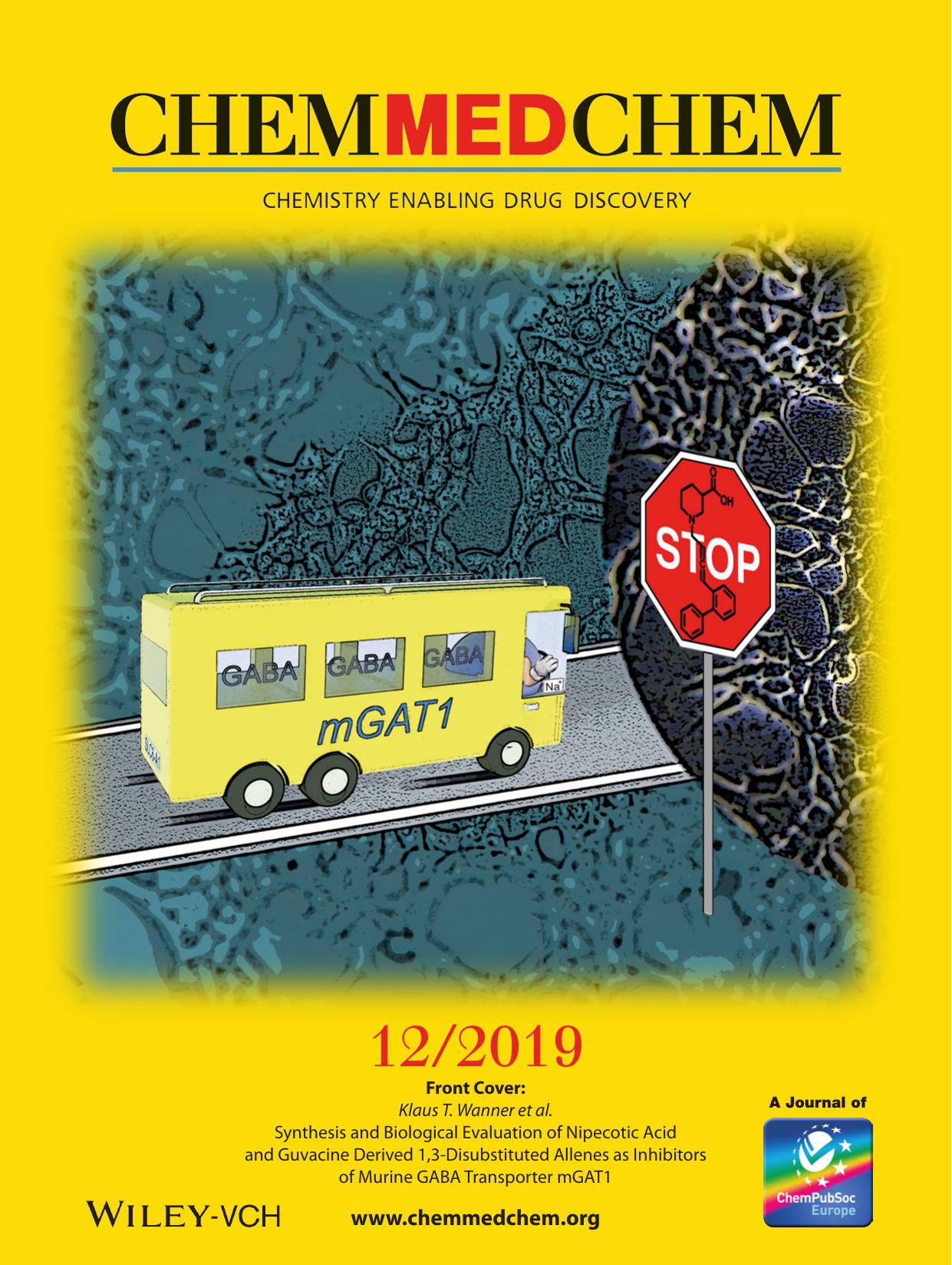 Front Cover: Synthesis and Biological Evaluation of Nipecotic Acid and Guvacine Derived 1,3âDisubstituted Allenes as Inhibitors of Murine GABA Transporter mGAT1 (ChemMedChem 122019) by Unknown