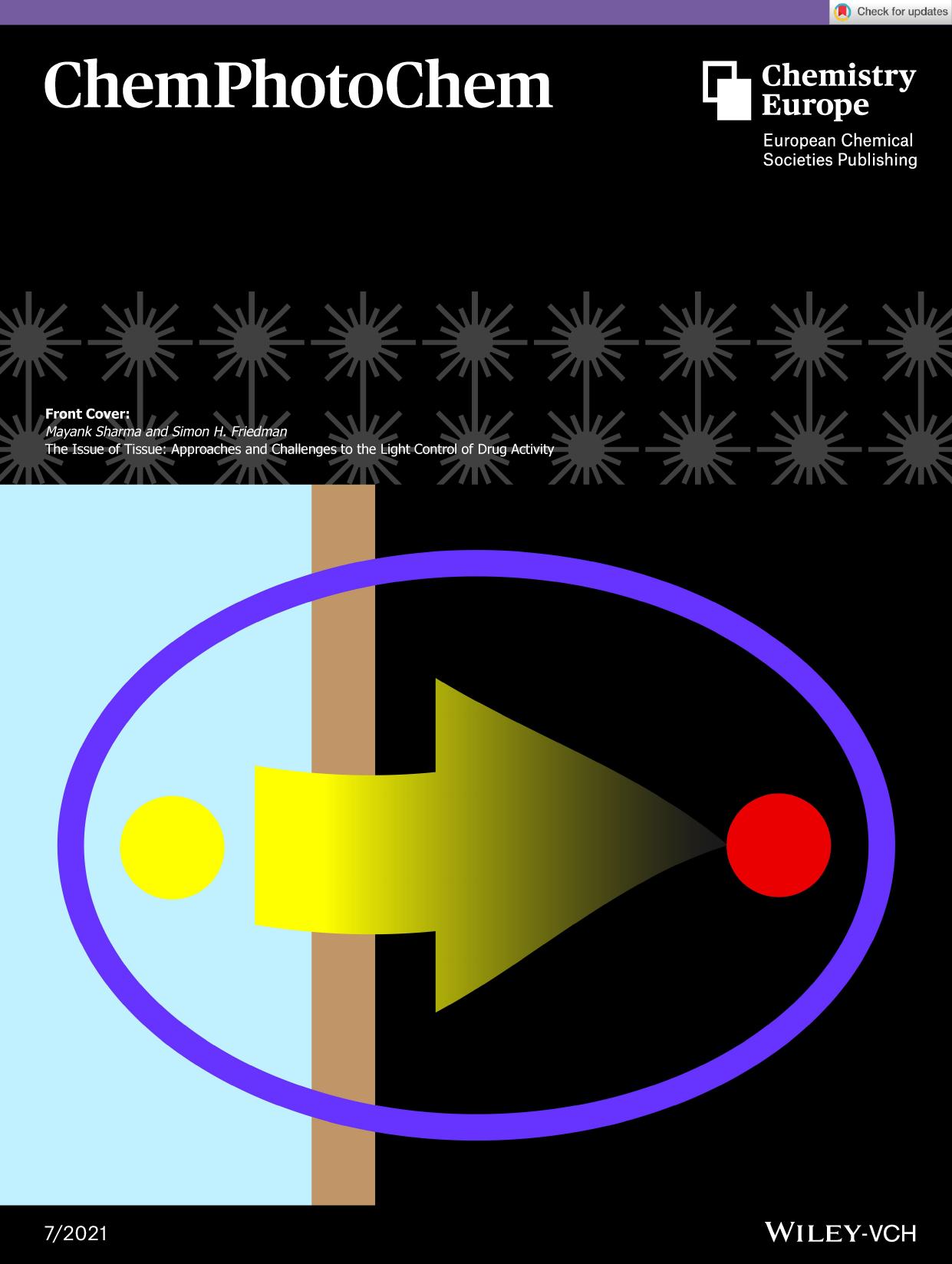 Front Cover: The Issue of Tissue: Approaches and Challenges to the Light Control of Drug Activity (ChemPhotoChem 72021) by Unknown