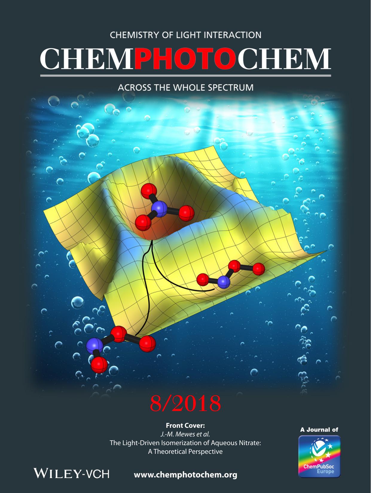 Front Cover: The LightâDriven Isomerization of Aqueous Nitrate: A Theoretical Perspective (ChemPhotoChem 82018) by Unknown