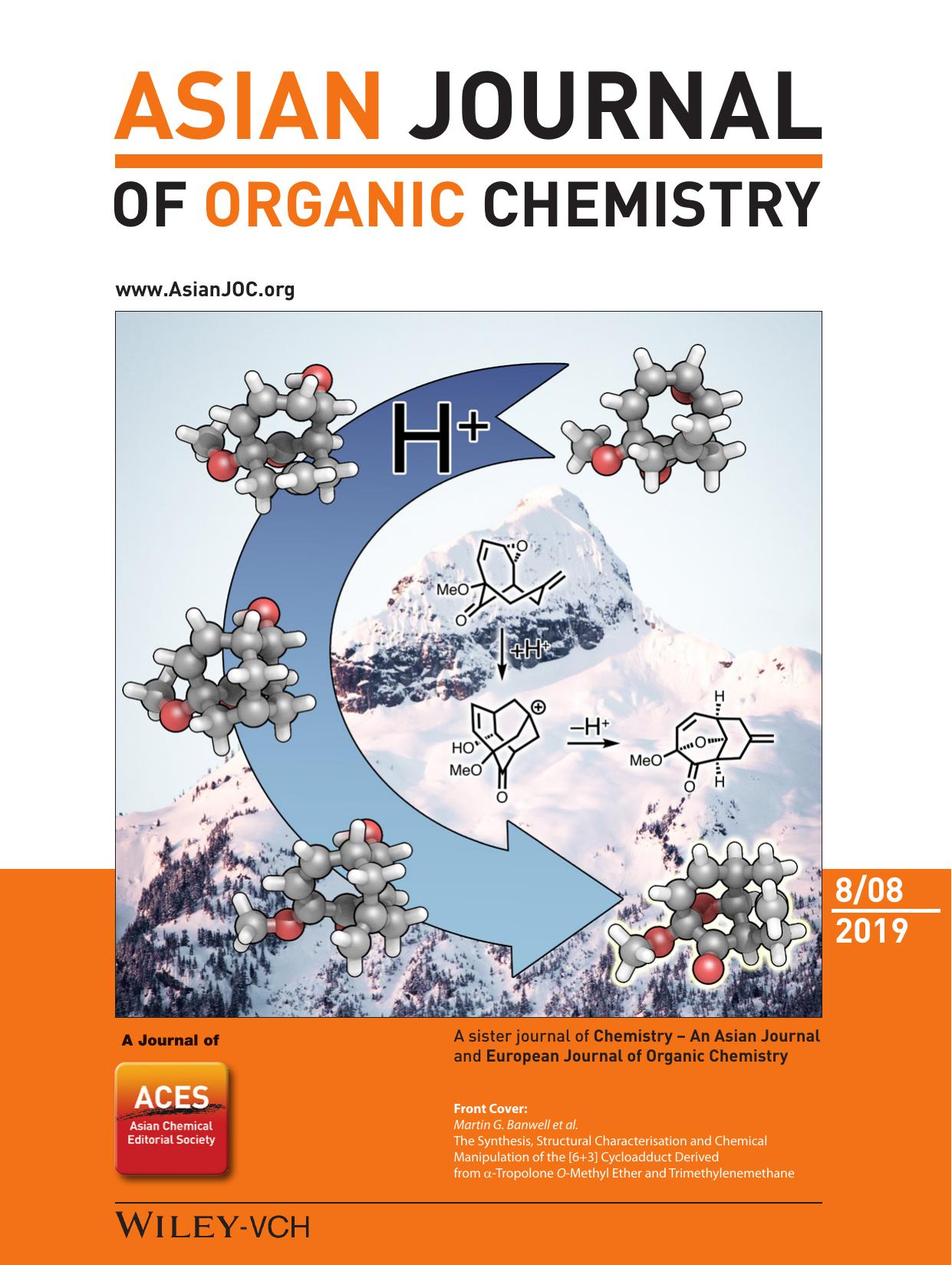Front Cover: The Synthesis, Structural Characterisation and Chemical Manipulation of the [6+3] Cycloadduct Derived from Î±âTropolone OâMethyl Ether and Trimethylenemethane (Asi by Unknown