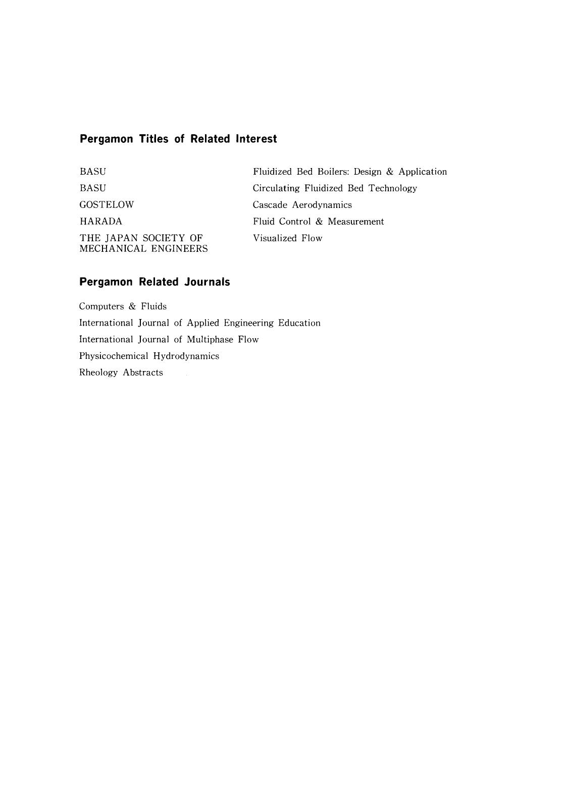 Frontiers of Fluid Mechanics. Proceedings of The Beijing International Conference on Fluid Mechanics, Beijing, People's Republic of China 1â4 July 1987 by Shen Yuan (Eds.)