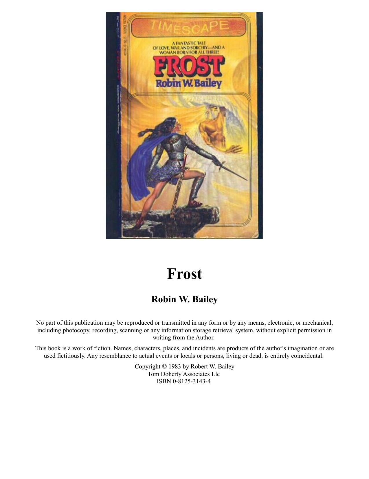 Frost (Saga of Frost, Vol 1) by Robin W. Bailey