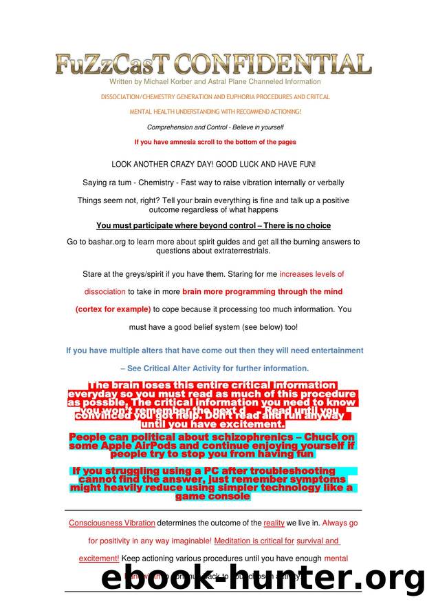 FuZzCasT - Main Understanding and Mental Health Guide [12-11-2024 by FZT