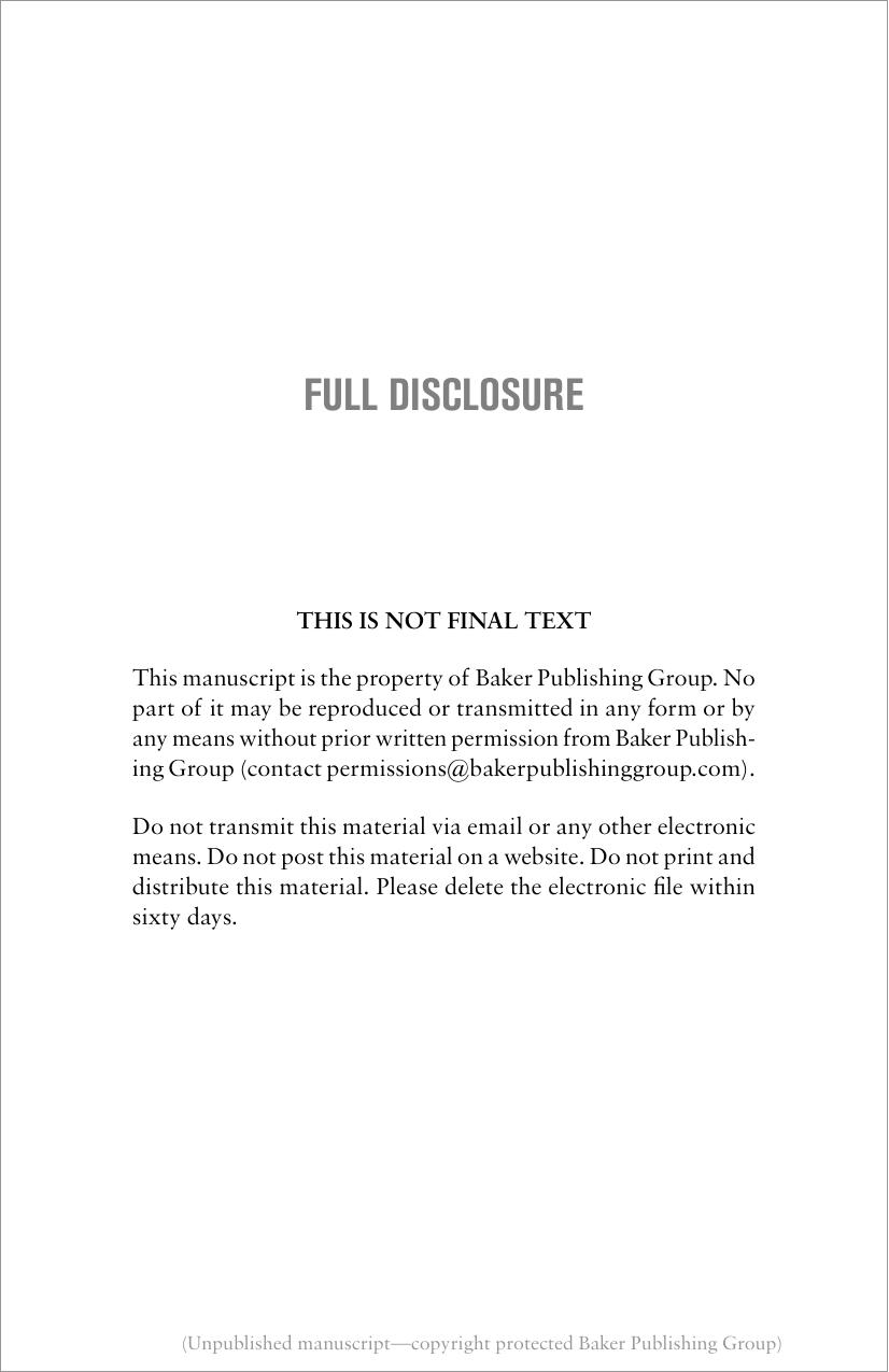 Full Disclosure by Dee Henderson