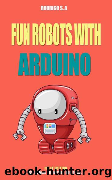 Fun robots with Arduino :: easy to find parts, interesting and complex behavior: Line tracking robot, laser shooting, obstacle avoidance, remote controlled, autocharging and more. by Rodrigo S. A