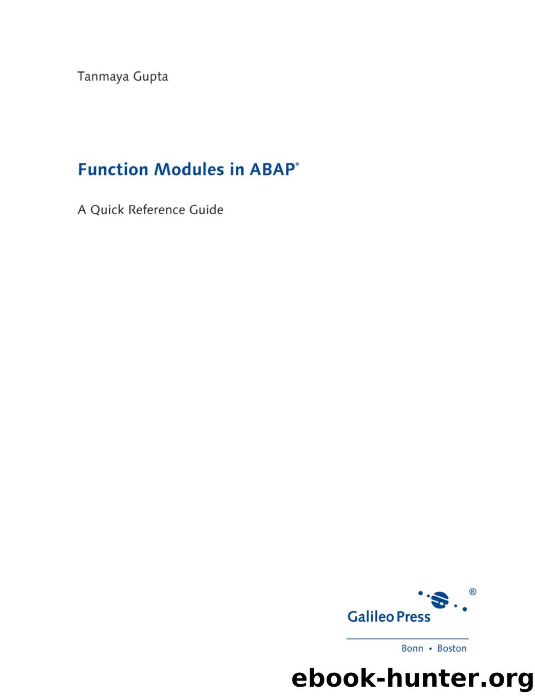 Function Modules in ABAP by Unknown