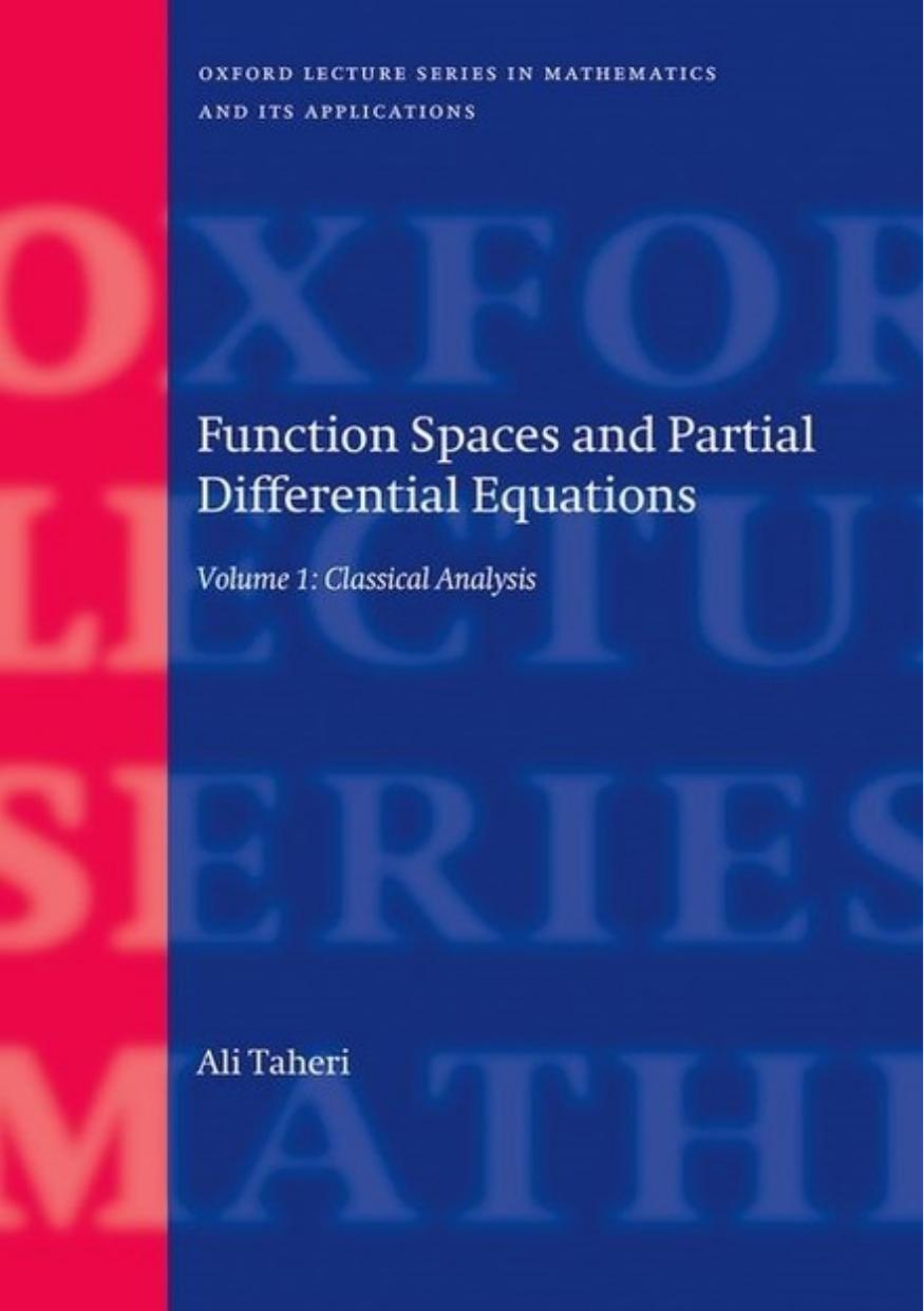 Function Spaces and Partial Differential Equations by Ali Taheri