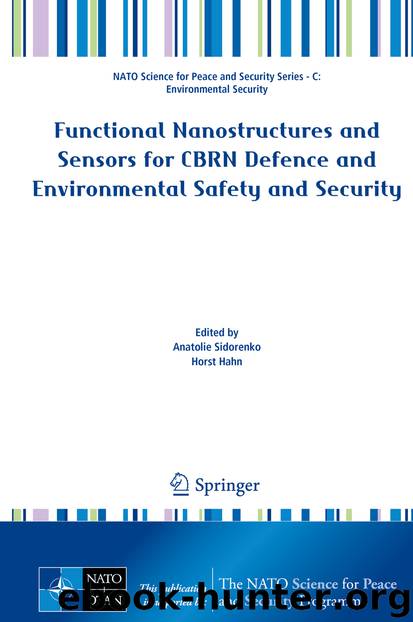 Functional Nanostructures and Sensors for CBRN Defence and Environmental Safety and Security by Anatolie Sidorenko & Horst Hahn
