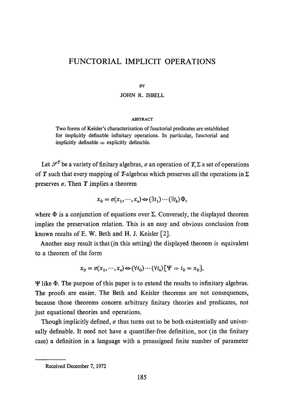Functorial implicit operations by Unknown