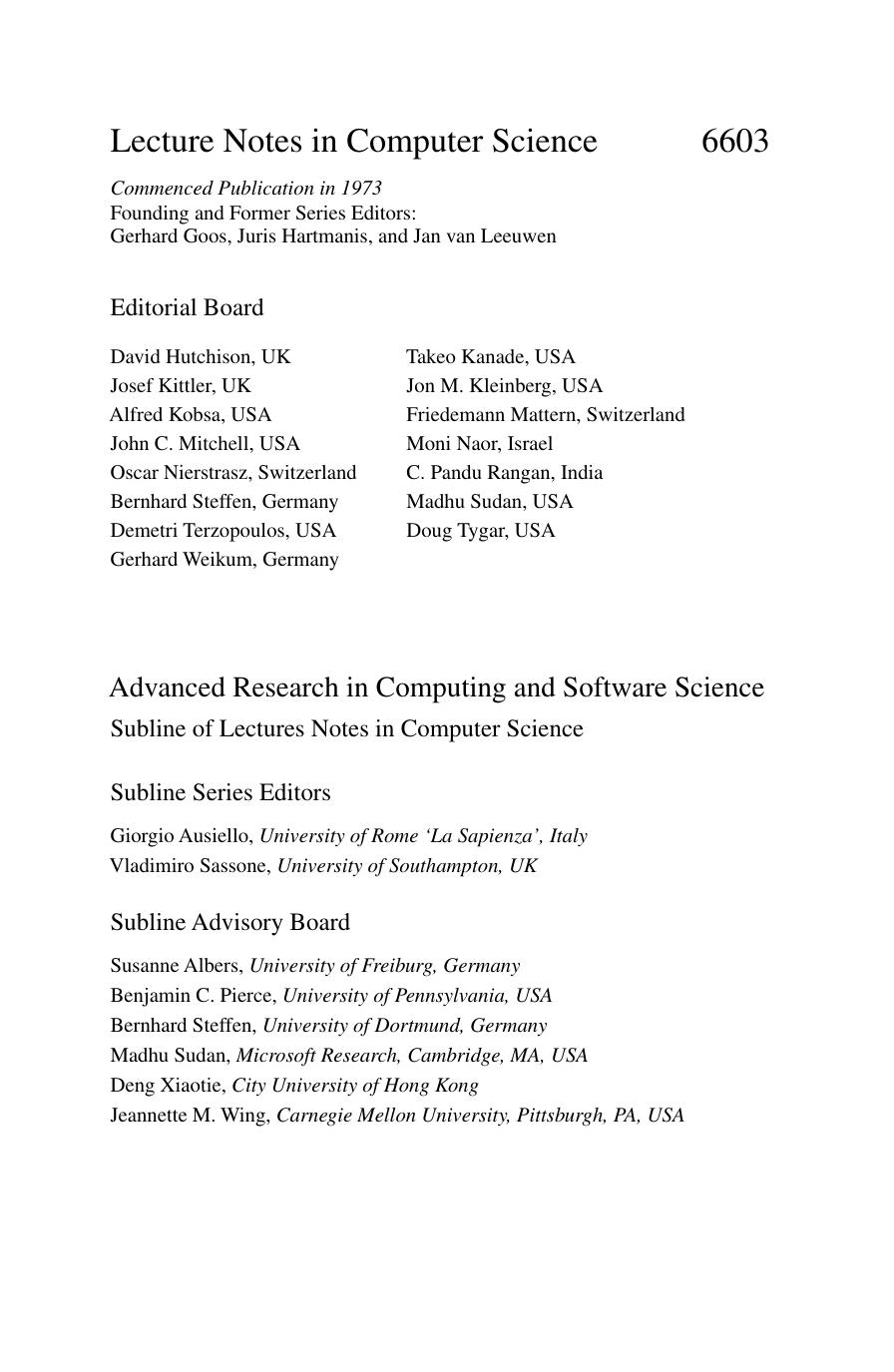 Fundamental Approaches to Software Engineering: 14th International Conference, FASE 2011, Held as Part of the Joint European Conferences on Theory and Practice of Software, ETAPS 2 by Ross Anderson (auth.) Dimitra Giannakopoulou Fernando Orejas (eds.)
