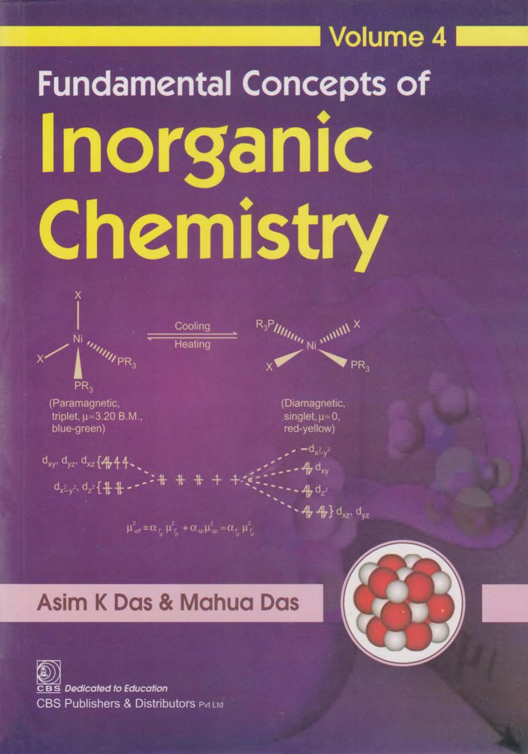 Fundamental Concepts of Inorganic Chemistry by Ashim K. Das Mahua Das