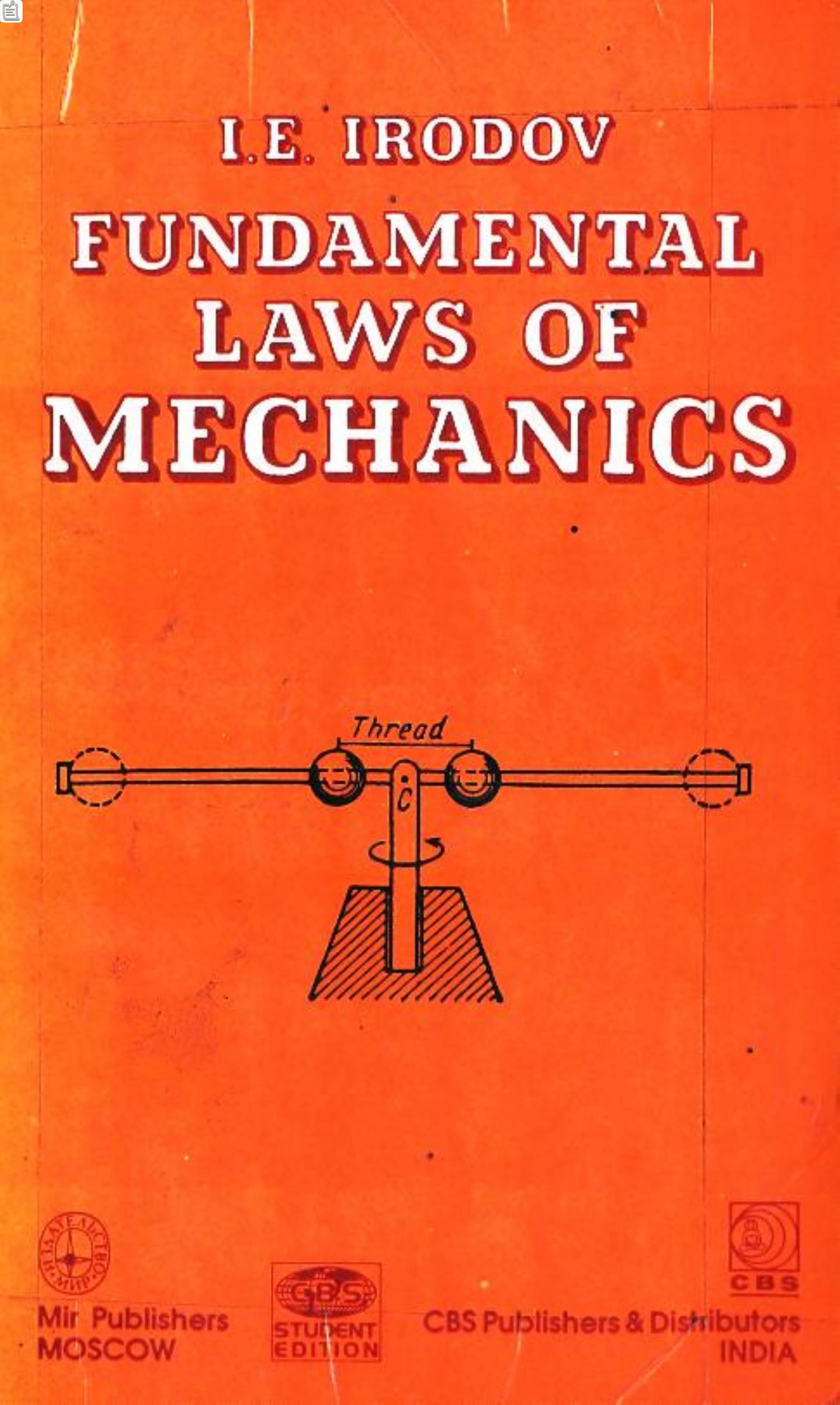 Fundamental Laws Of Mechanics by I.E. Irodov