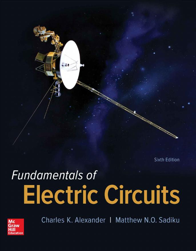 Fundamentals of Electric Circuits, 6th Edition by Charles K. Alexander && Matthew N. O. Sadiku