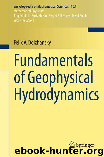 Fundamentals of Geophysical Hydrodynamics by Felix V. Dolzhansky
