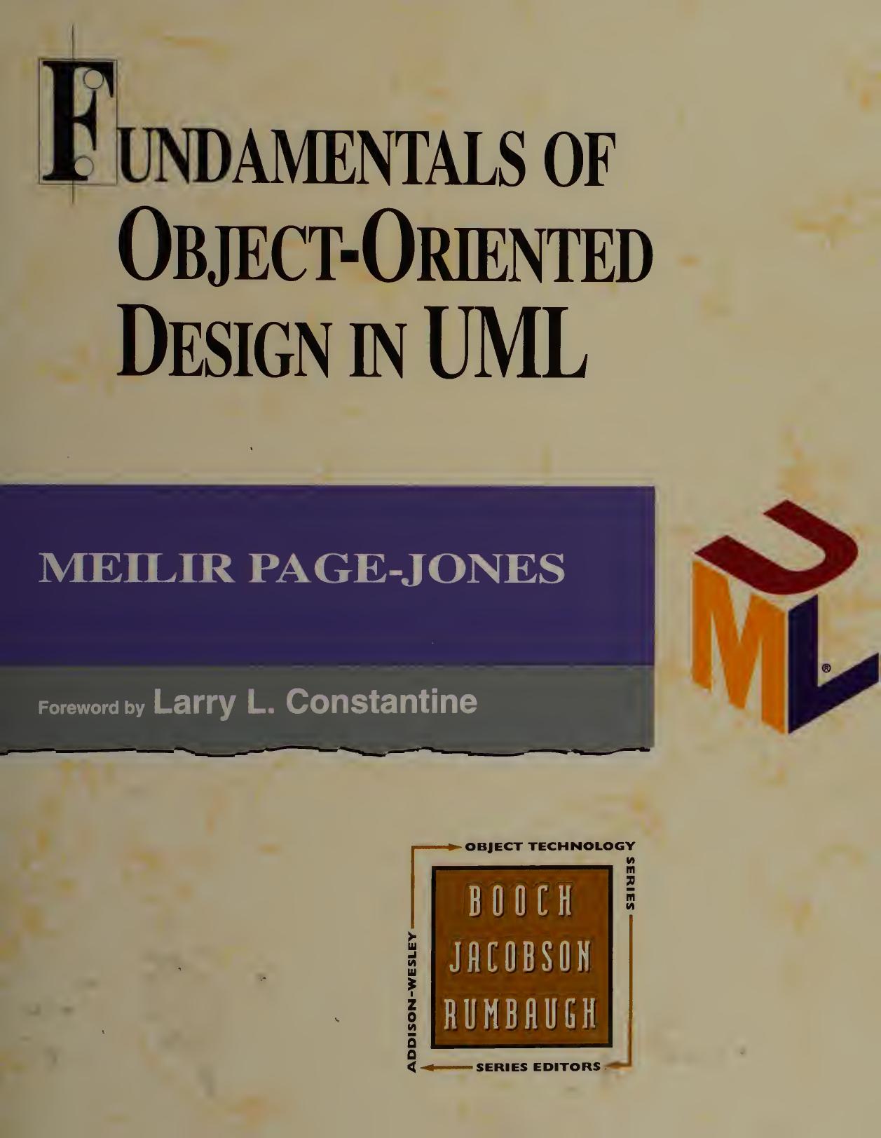 Fundamentals of Object-Oriented Design in UML by Page-Jones Meilir