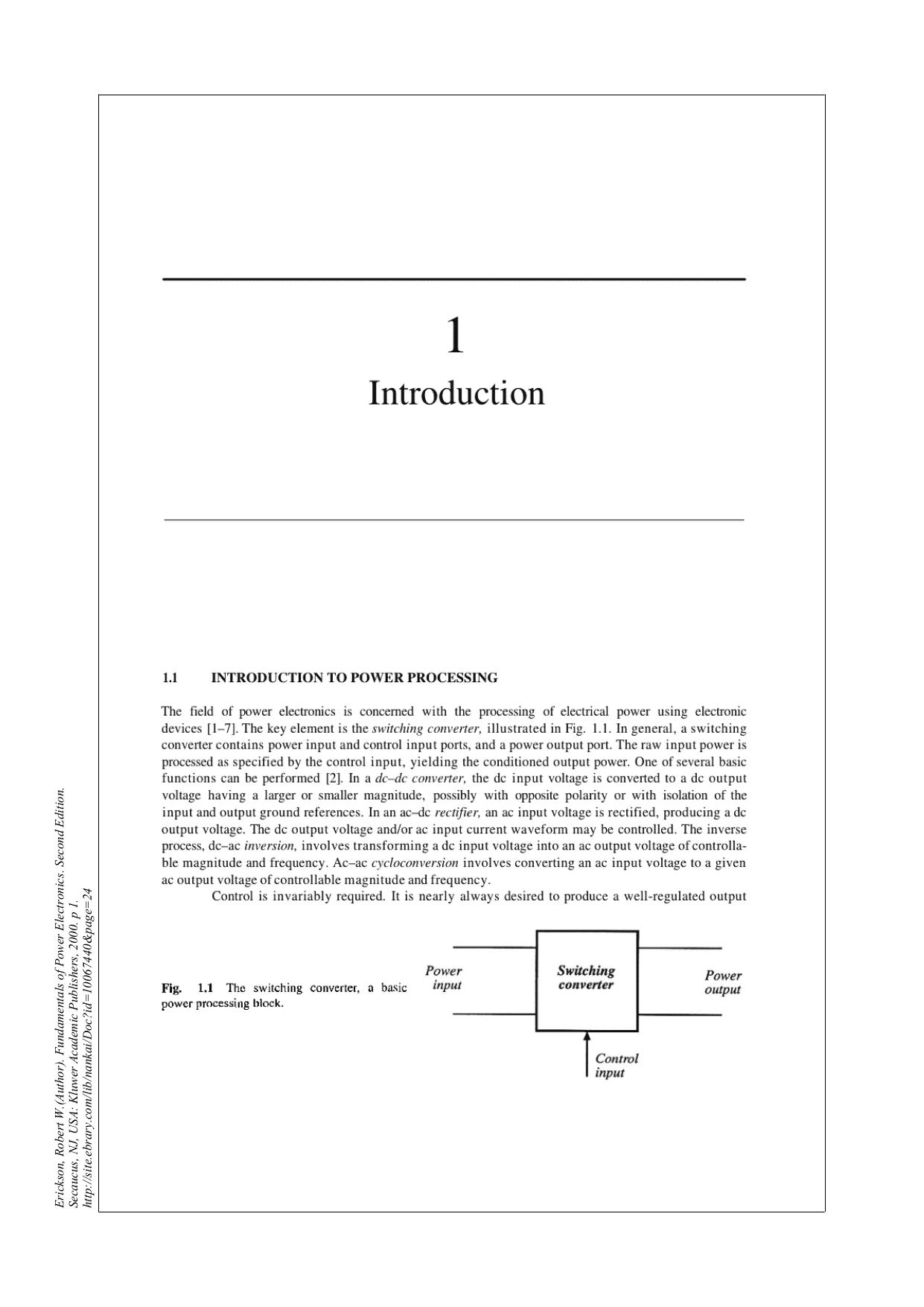 Fundamentals of Power Electronics (Second Edition) by Robert W. Erickson Dragan Maksimovic