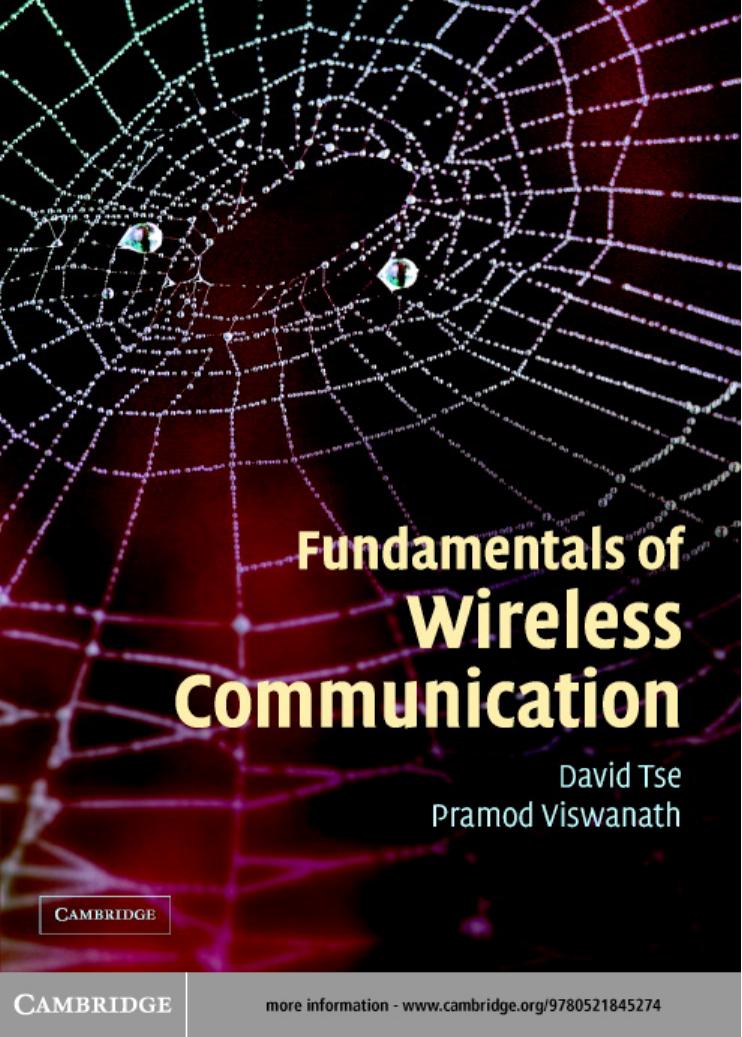 Fundamentals of Wireless Communication by Tse