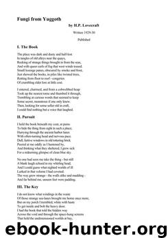 Fungi From Yuggoth by H. P. Lovecraft