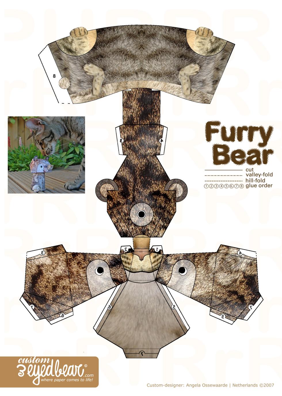 Furry Bear by Ossewaarde Angela