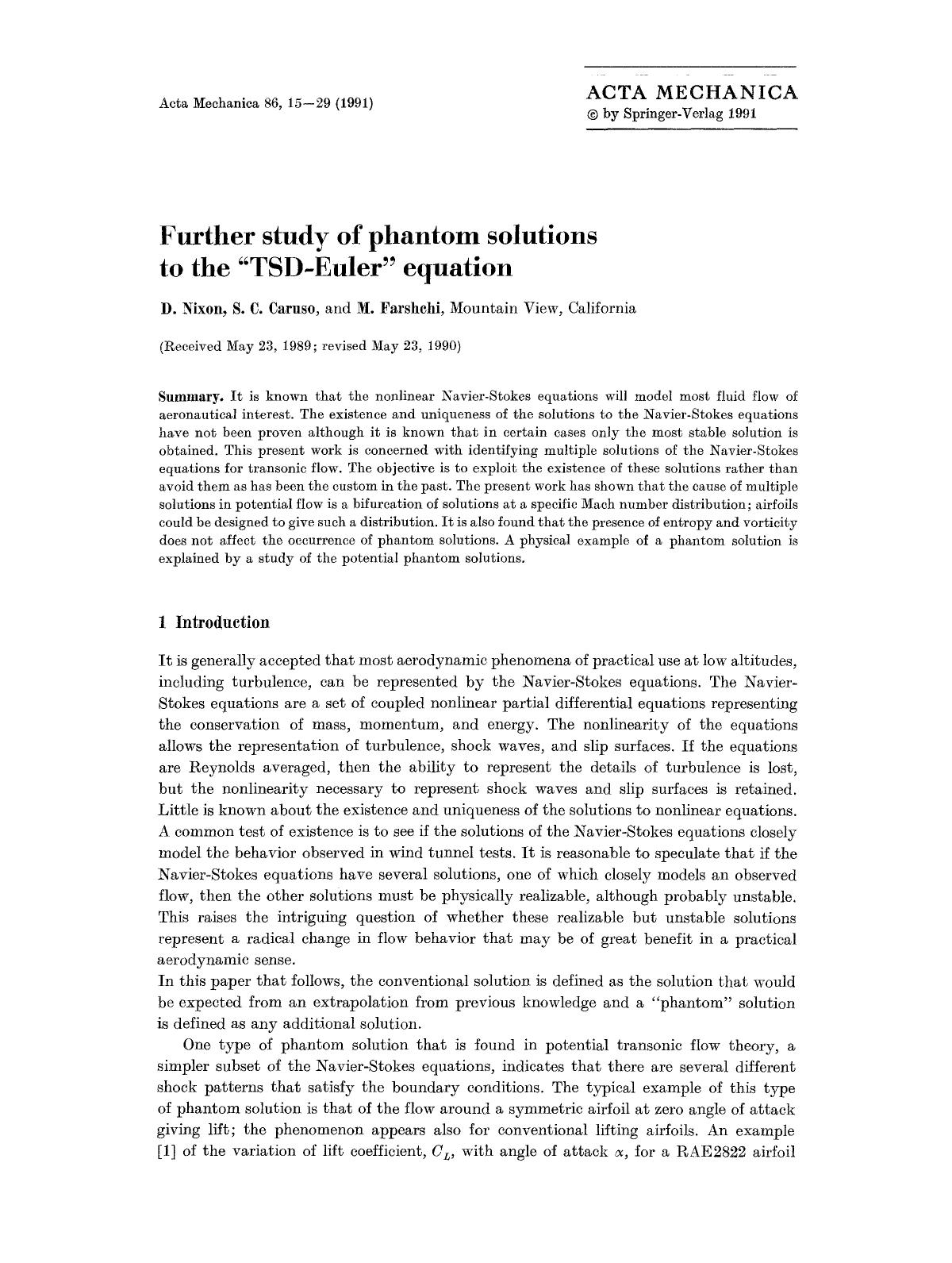 Further study of phantom solutions to the &#x201C;TSD-Euler&#x201D; equation by Unknown