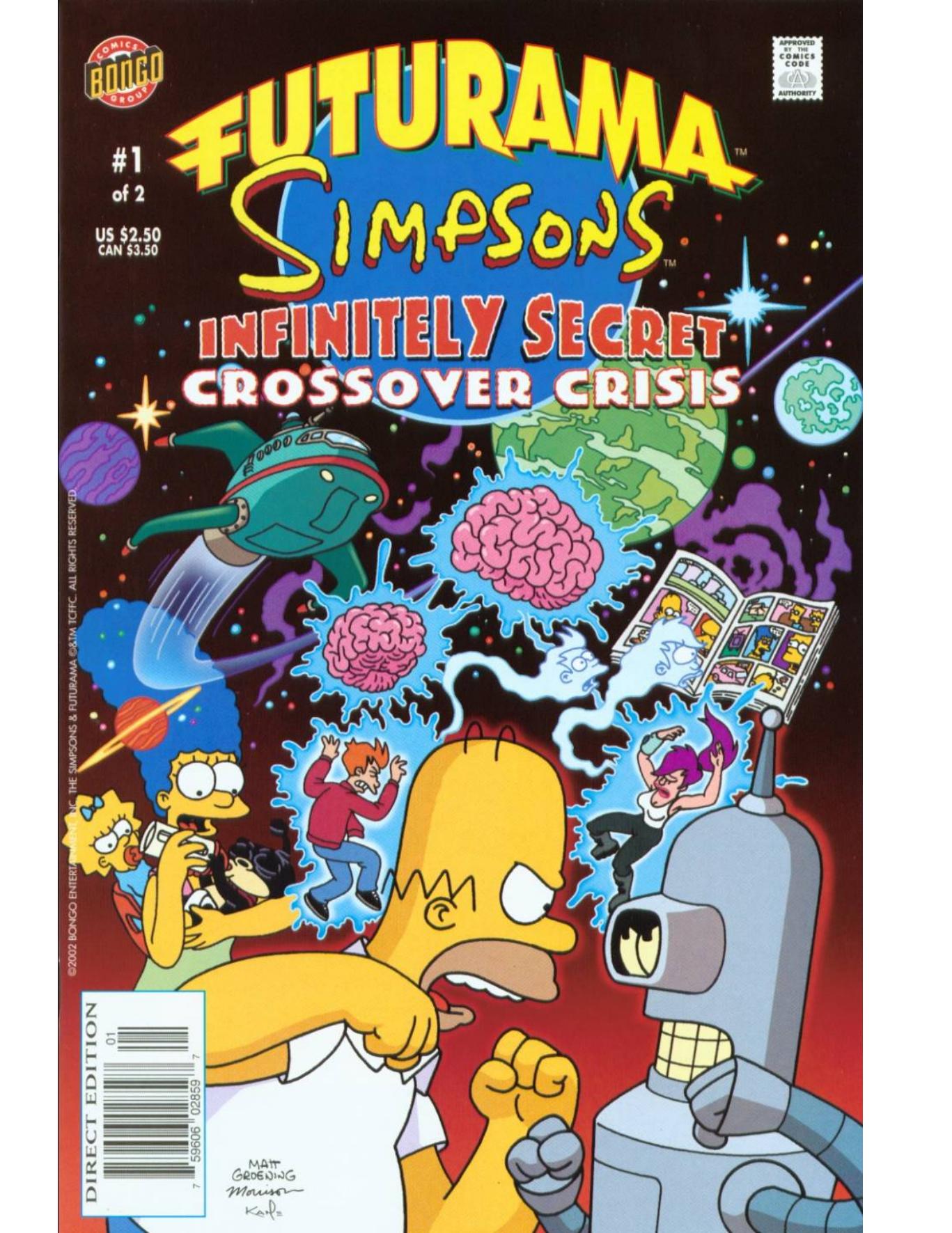 Futurama x Simpsons - Infinitely Secret Crossover Crisis - #01 by CBZ & CBR to PDF Converter