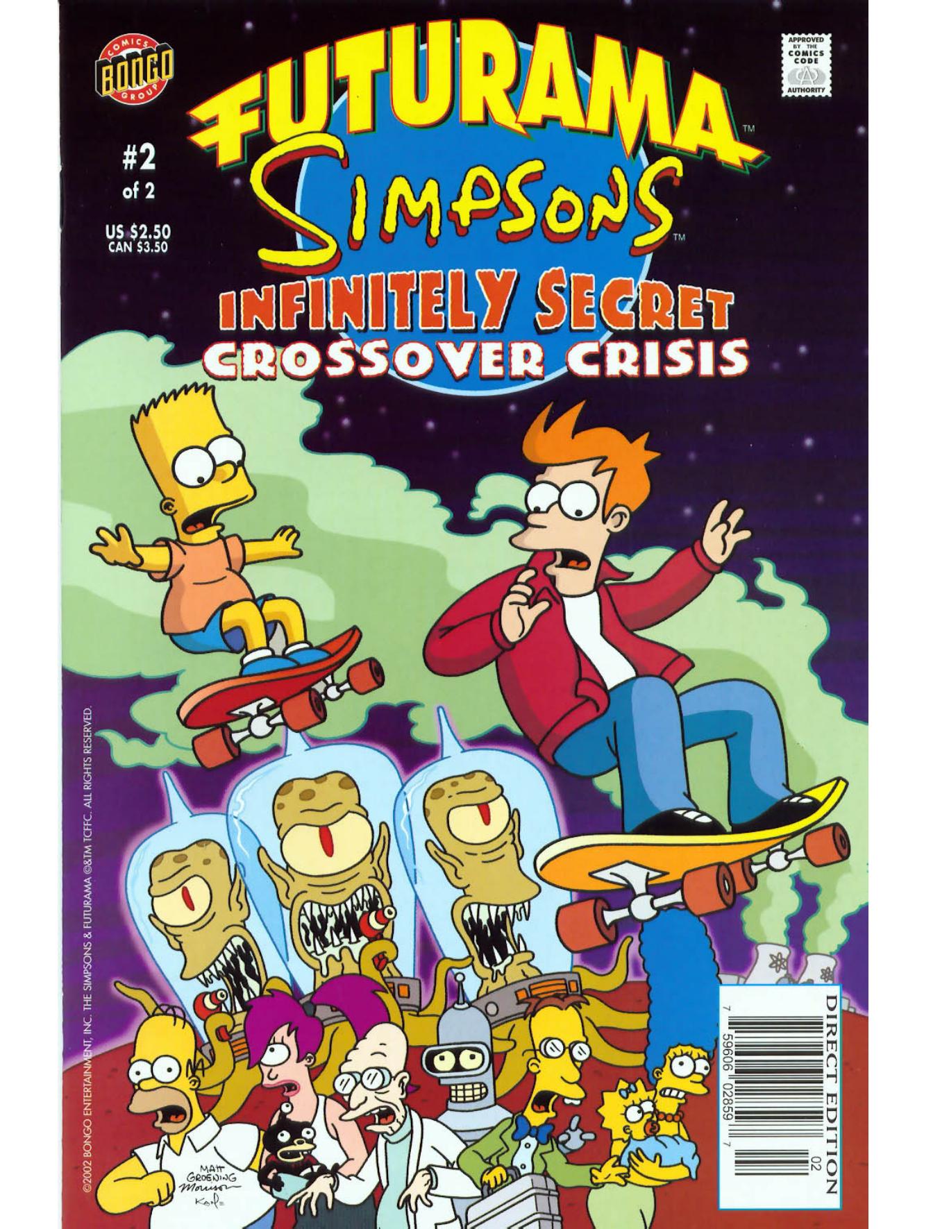 Futurama x Simpsons - Infinitely Secret Crossover Crisis - #02 by CBZ & CBR to PDF Converter