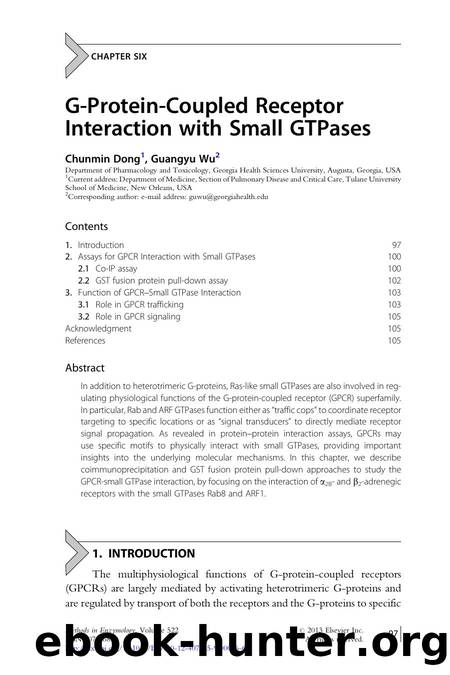 G-Protein-Coupled Receptor Interaction with Small GTPases by Chunmin Dong & Guangyu Wu