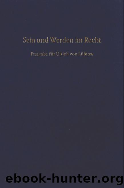 G. ed. by Sein und Werden im Recht (9783428421800)