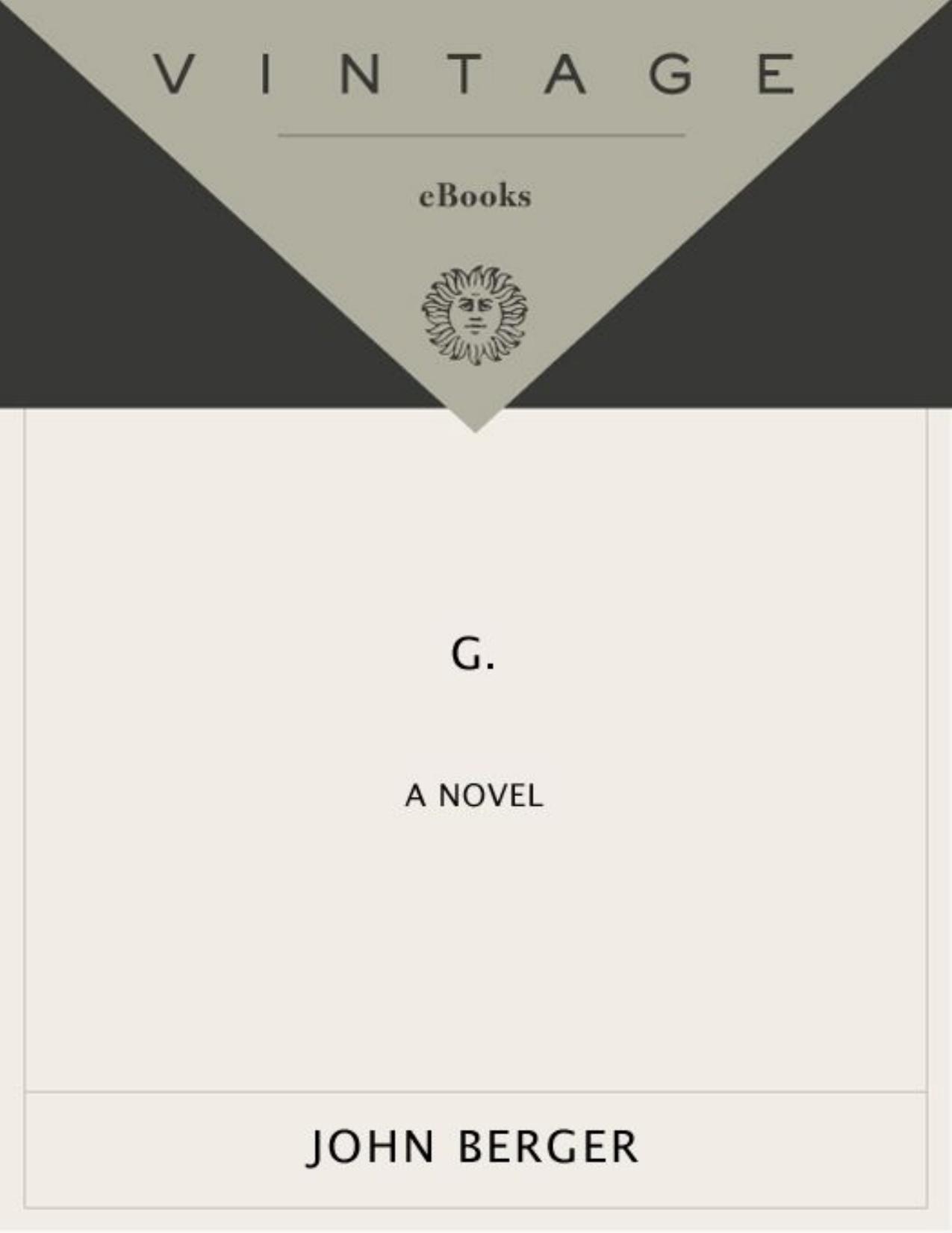G.: A Novel by John Berger