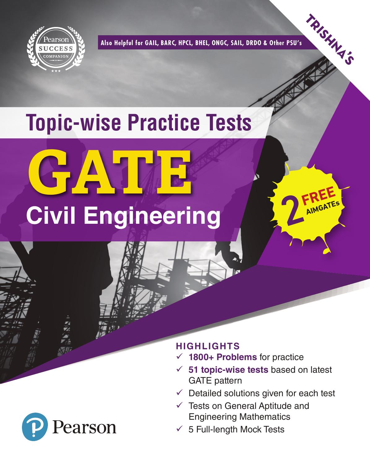 GATE Civil Engineering Topic-wise Practice Tests by Trishna Knowledge Systems