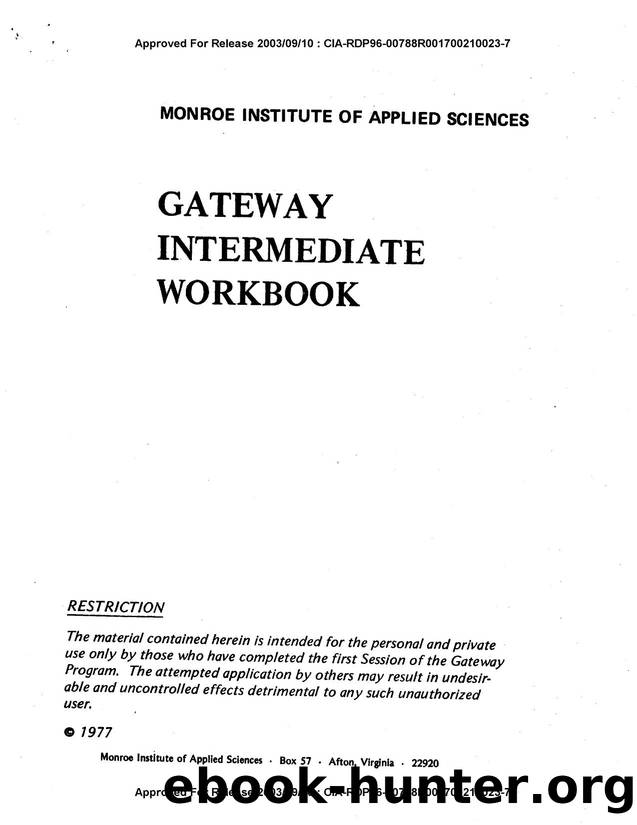 GATEWAY INTERMEDIATE WORKBOOK - MONROE INSTITUTE OF APPLIED SCIENCES by Unknown