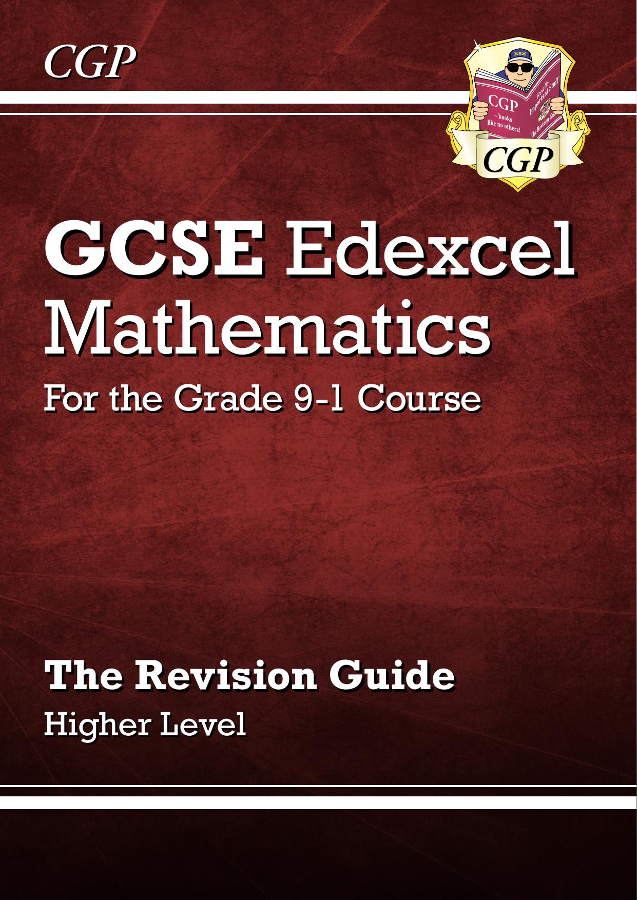 GCSE Maths Edexcel Revision Guide: Higher - for the Grade 9-1 Course by CGP Books