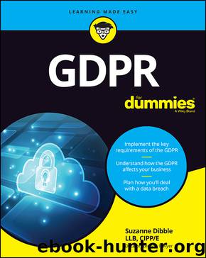 GDPR For Dummies by Suzanne Dibble