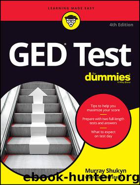 GED Test For Dummies by Murray Shukyn & Jane Burstein