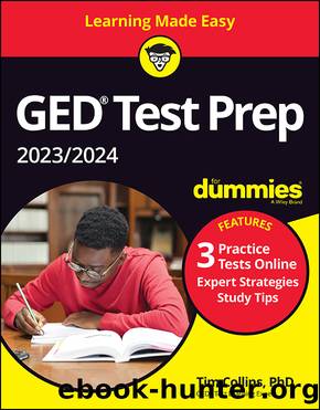 GED Test Prep 20232024 For Dummies with Online Practice by Tim Collins