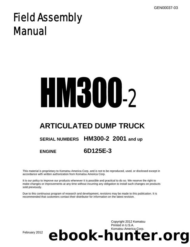 GEN00037-03 HM300-2 ARTICULATED DUMP TRUCK by Komatsu Ltd
