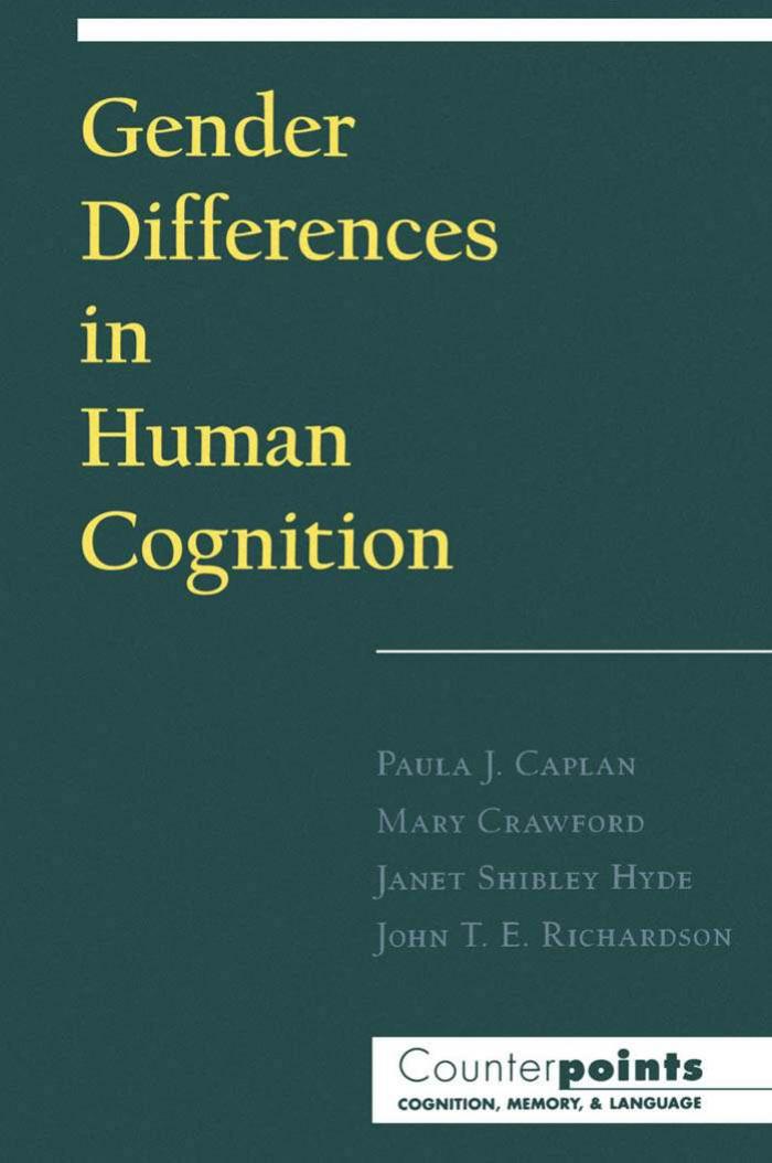 GENDER DIFFERENCES IN HUMAN COGNITION by Unknown