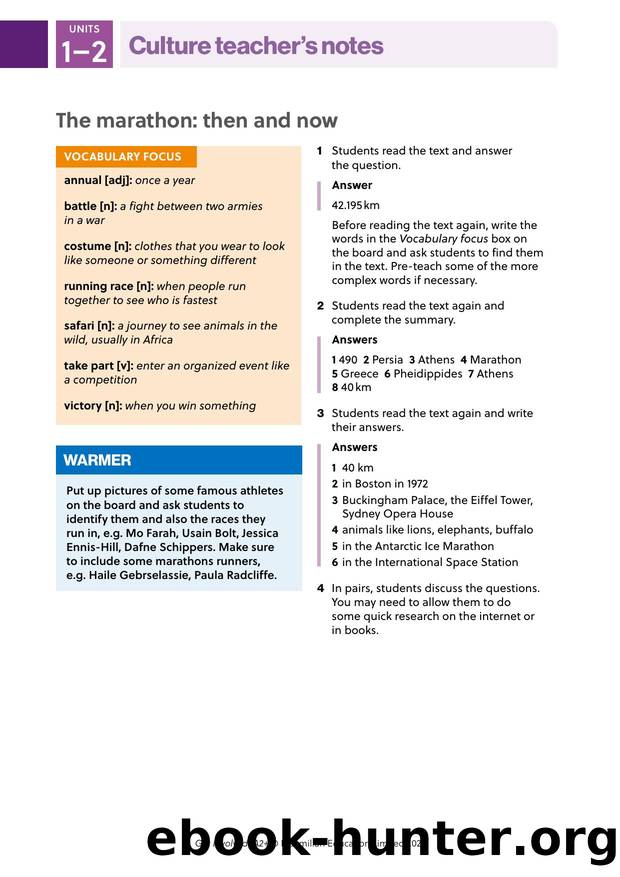 GI A2PLUS Culture U1 2 Teacher's notes by Unknown