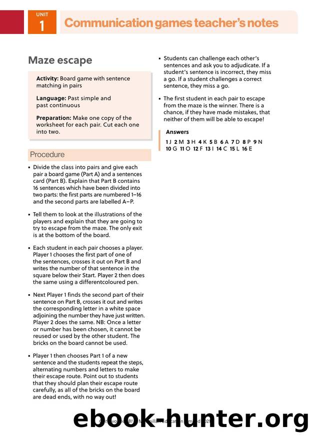 GI B1 Communication games U1 Teacher s notes by Unknown