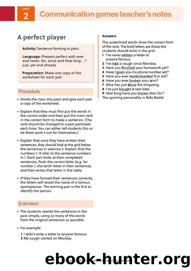 GI B1 Communication games U2 Teacher s notes by Unknown