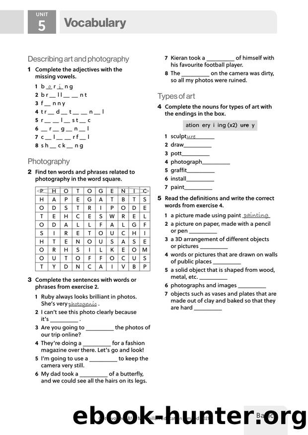 GI B1 U5 Vocabulary Basics by Unknown