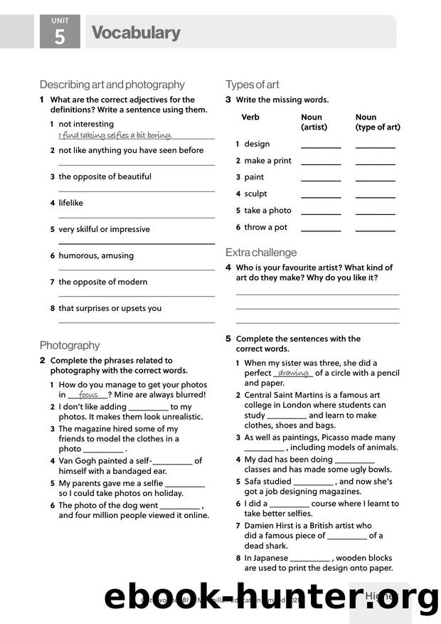 GI B1 U5 Vocabulary Higher by Unknown