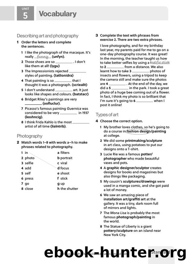GI B1 U5 Vocabulary Standard by Unknown