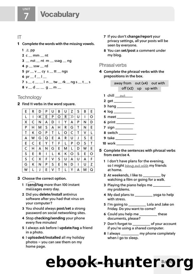 GI B1 U7 Vocabulary Basics by Unknown